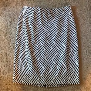 Lane Bryant Zig-Zag Midi Pencil Skirt